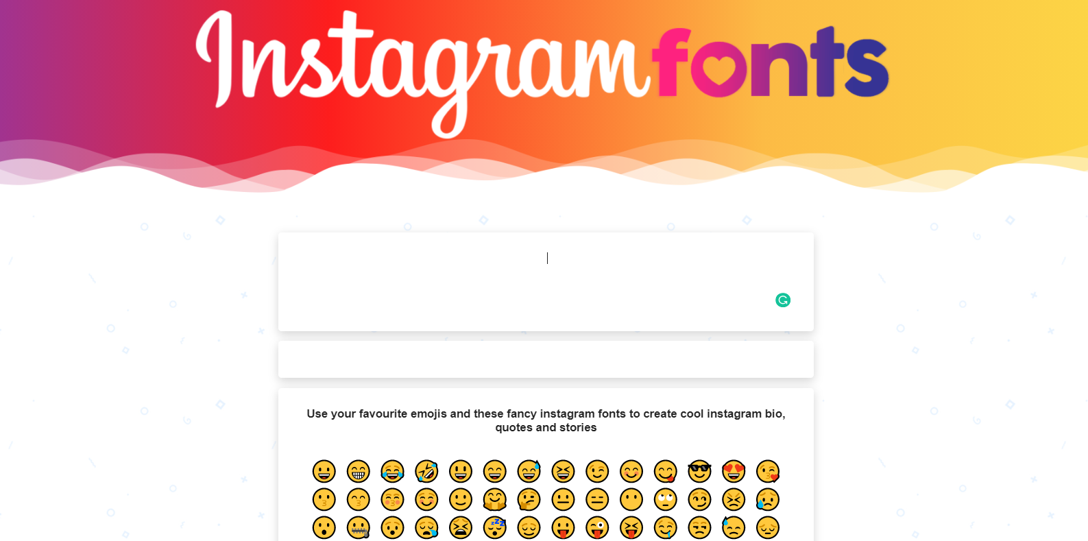 Instagram fonts generator