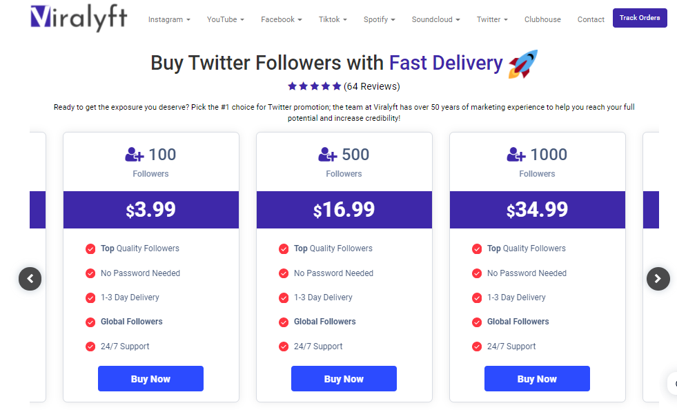 Viralyft - twitter growth services