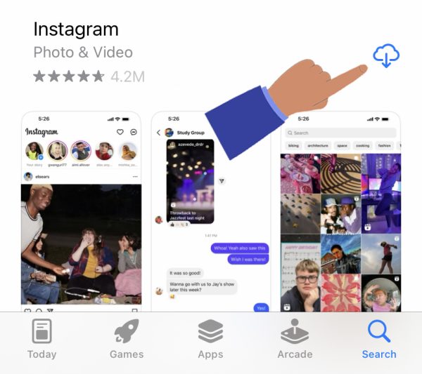 Reinstall Instagram to App Store