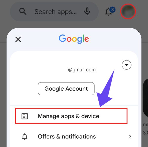 Manage Apps & Device