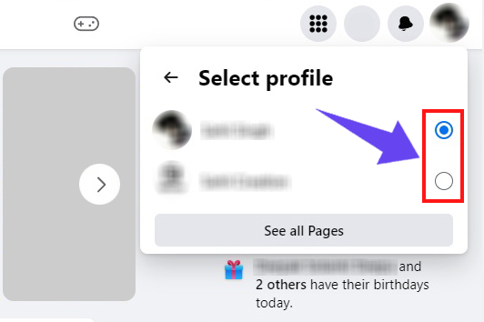 Select the Page