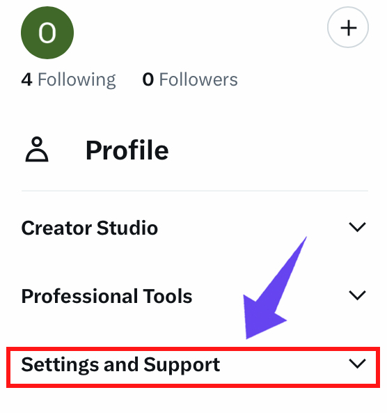 Tap Settings & Support