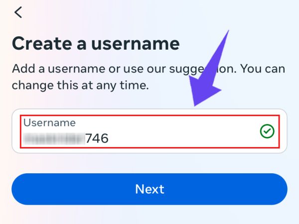 Create Your Username